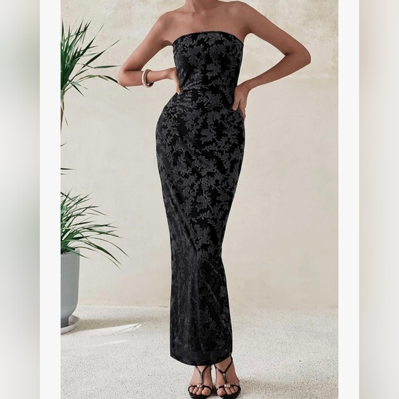 Wedding Guest/Cocktail Bodycon Maxi Dress #1031 - Picture 7 of 11